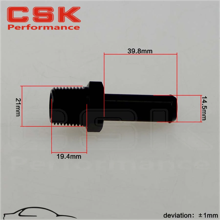 2 шт. алюминиевый 1/2 &quotNPT Мужской прямой до 5/8&quot шланг соска AN10 фитинг черный|an10