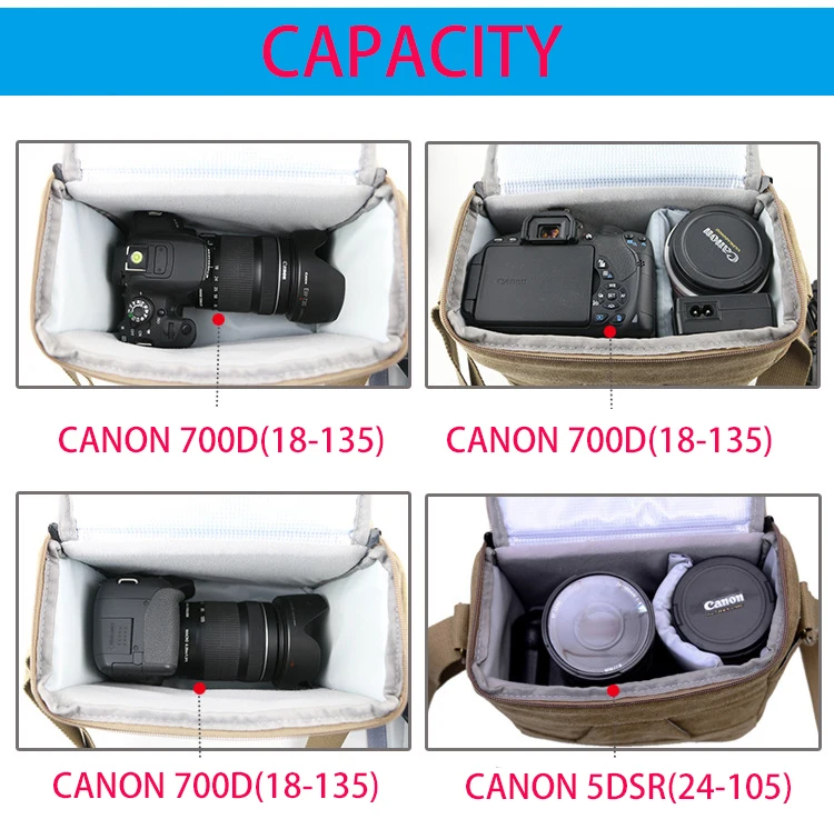 Сумка для камеры Nikon DSLR D7200 D7100 D7000 D5500 D5300 D5200 D5100 D3300 D3200 D3100 D3000 D90 D600 D300 Canon 550D 650D 70D |