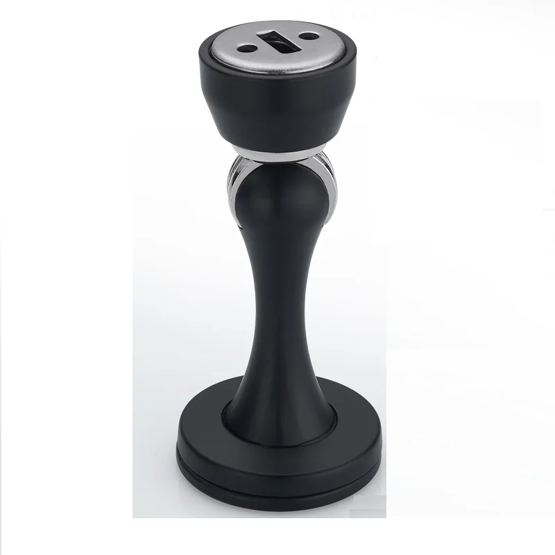 Домашние дверные упоры магнитный цинковый сплав черный для помещений спальни