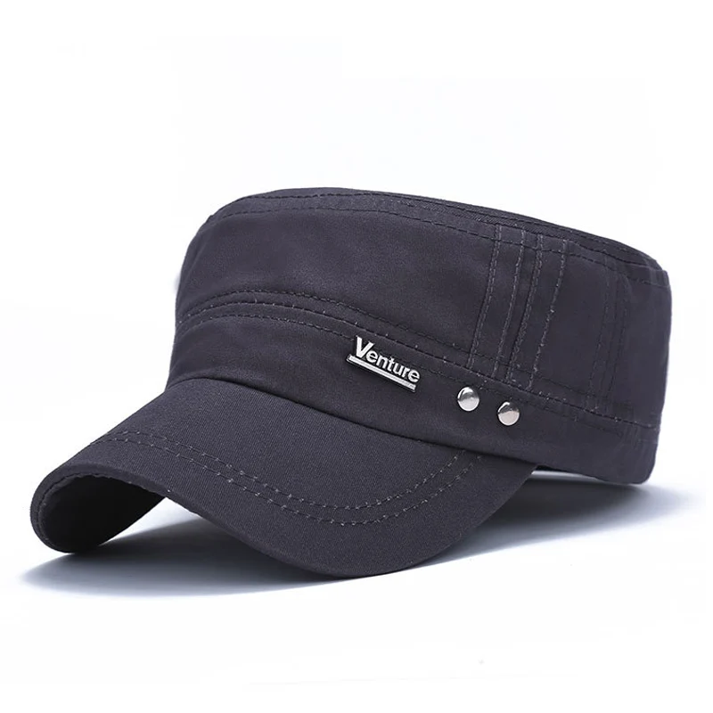 100% промытый Хлопок Военная Кепка Весна Осень Повседневная унисекс плоская кепка