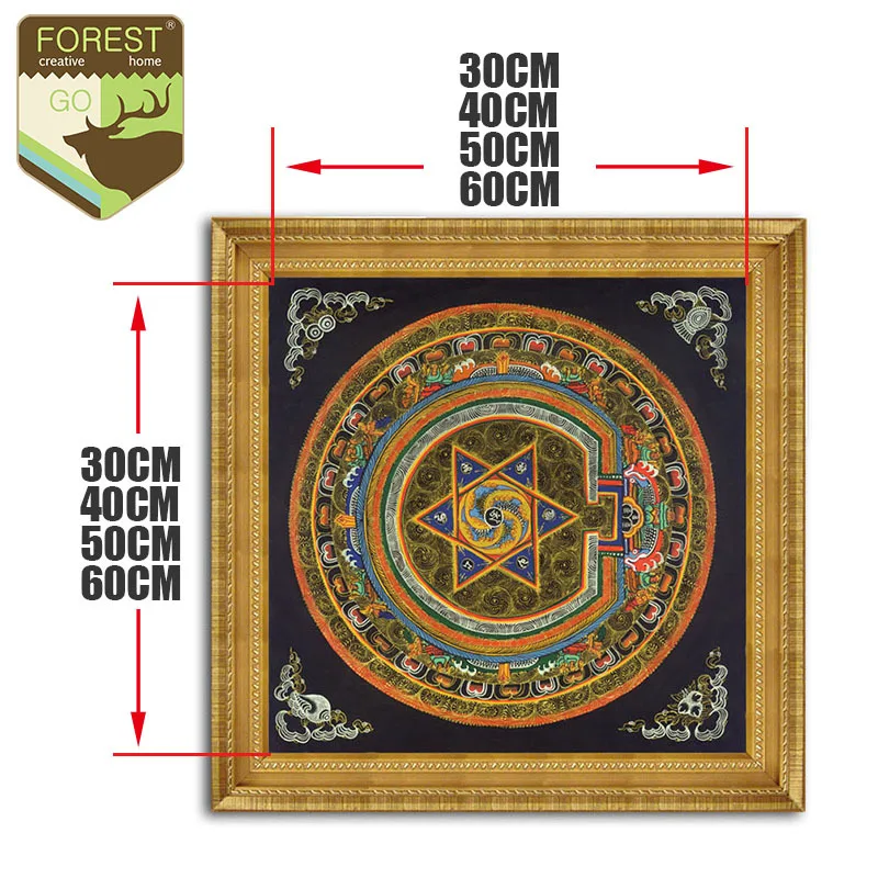 Nepal buddhist shrine mandala faith buddha oil canvas art painting wall tibet thangka printed home decor |