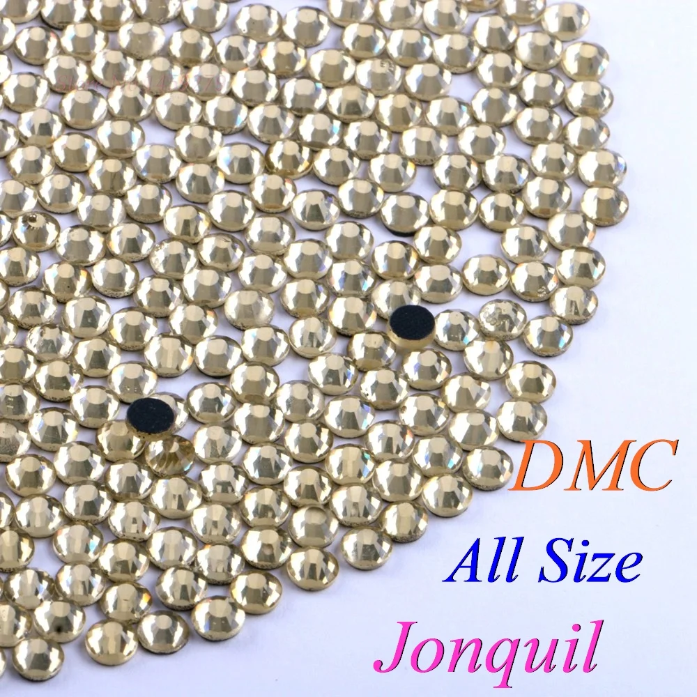 Все размеры! Стразы для горячей фиксации Jonquil DMC SS6 SS10 SS16 SS20 SS30 стеклянные стразы с