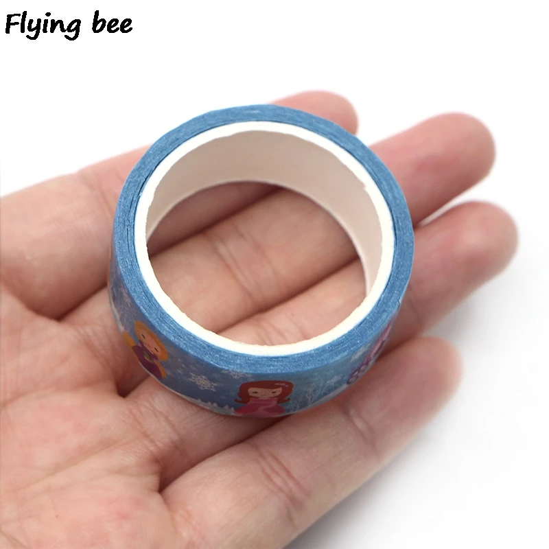 Flyingbee 15 мм х 5 м подводный мир принцесса васи лента бумага DIY декоративная клейкая лента симпатичная Маскировка Ленточные принадлежности X0323