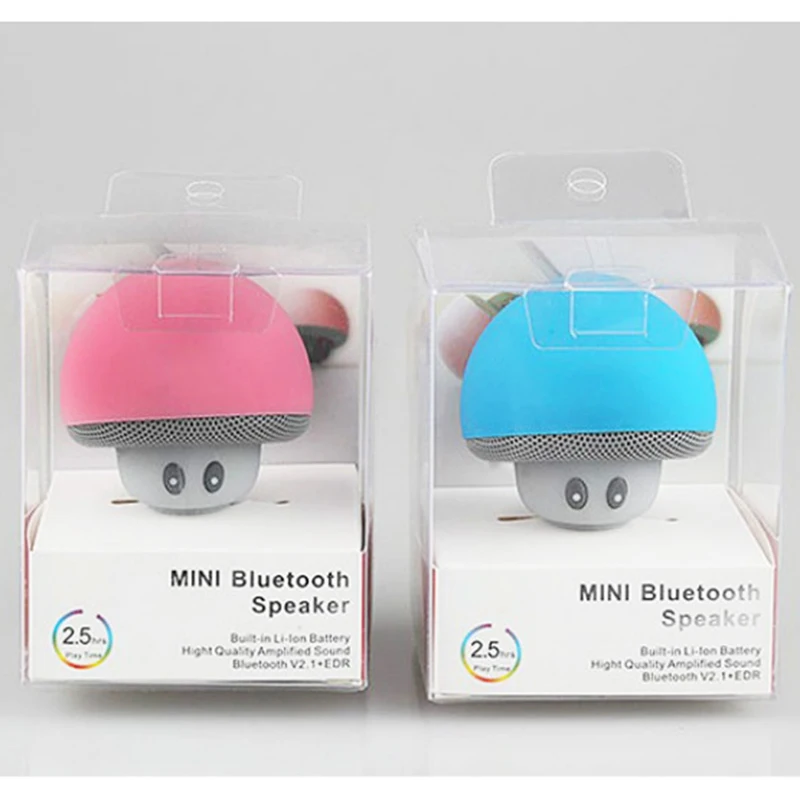 Модный мультфильм гриб прическа Беспроводные динамики bluetooth водостойкий