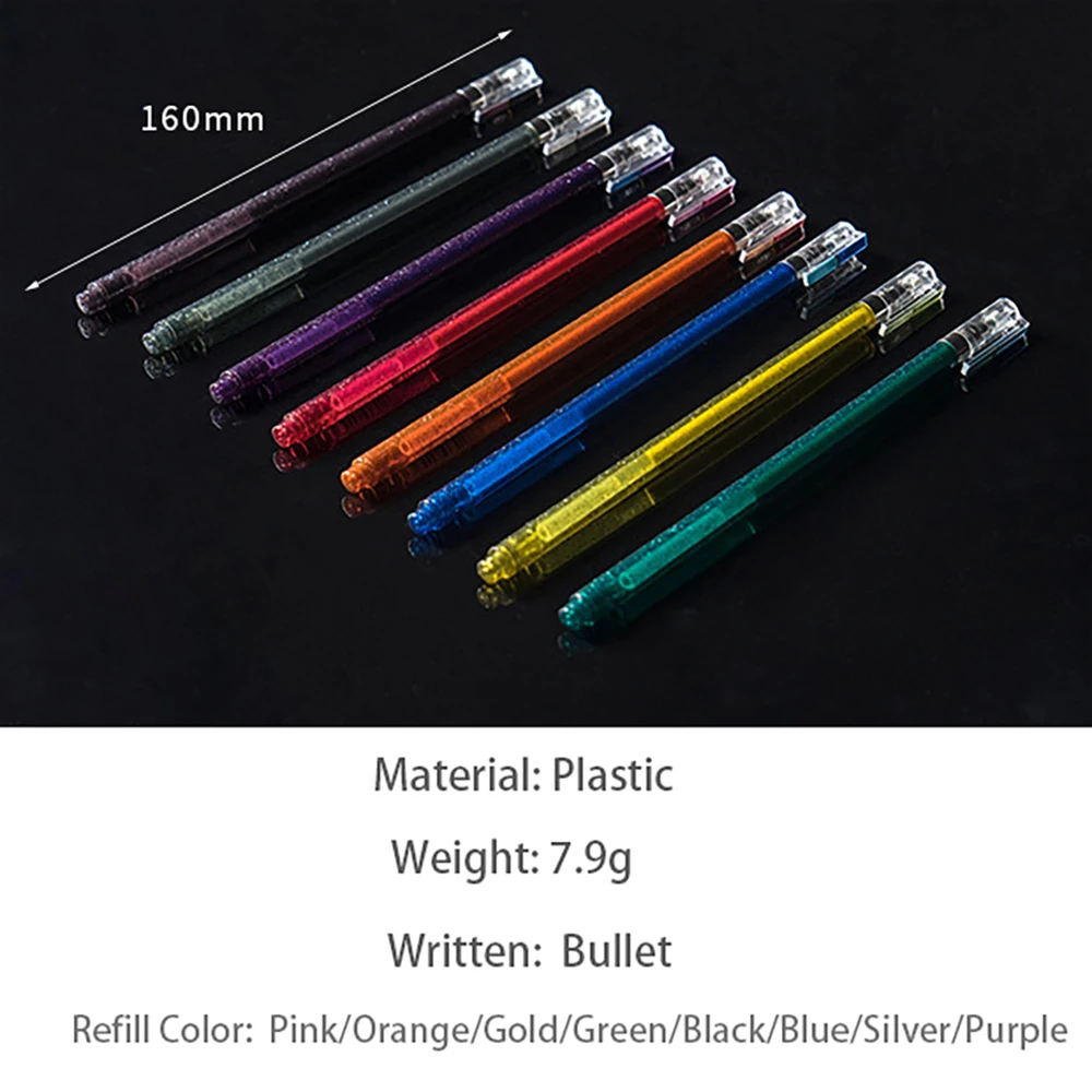 1 шт. разноцветная гелевая ручка флэш-маркер шариковая студенческий подарок