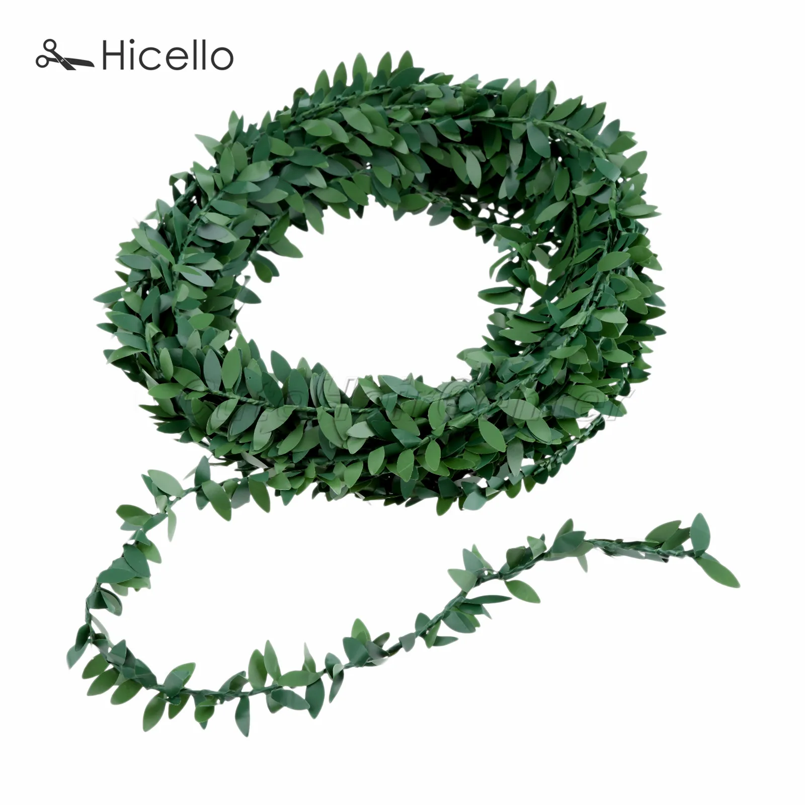 7 5 м искусственный венок листья цветок проволока Шелковый железный лист гирлянда