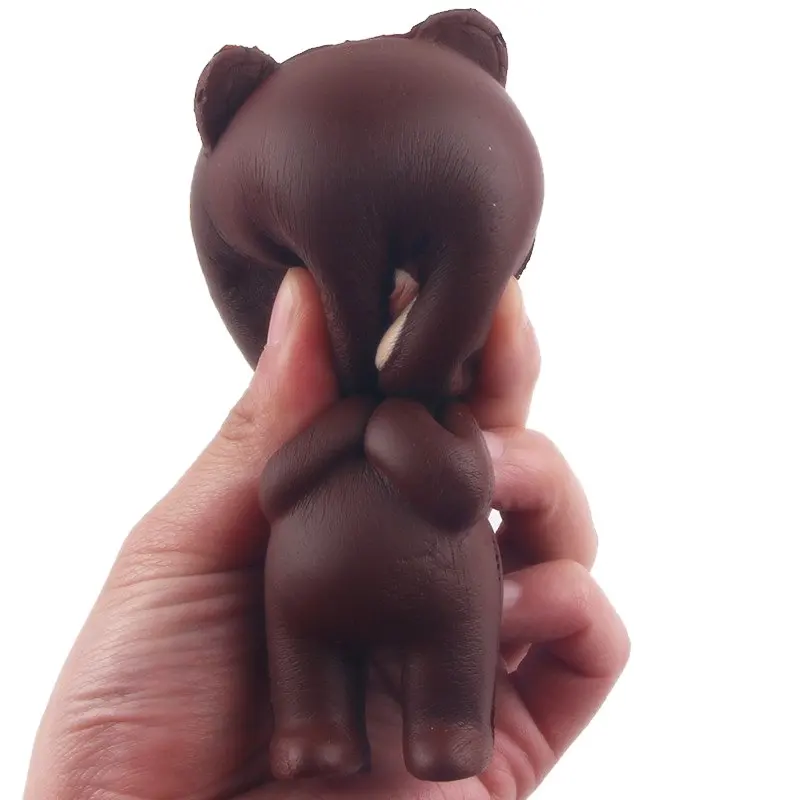 

5PCS Squishy Brown Bear Jumbo 11cm With Packaging Collection Slow Rising Decor Gift Toy