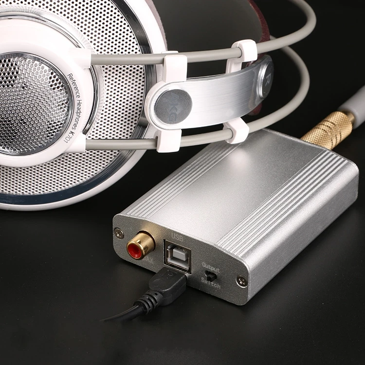 USB аудио усилитель для наушников PCM2706 гарнитура Наушники Hi Fi внешняя звуковая