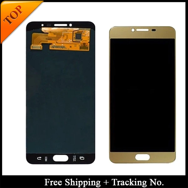 100% протестированный Super AMOLED для Samsung C7 LCD Galaxy C7000 ЖК-экран сенсорный дигитайзер в