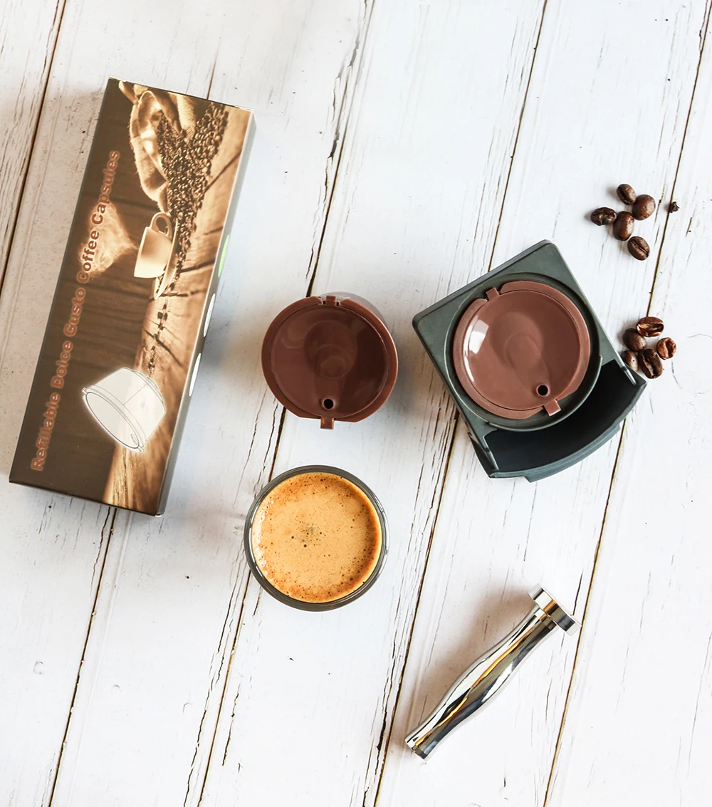 2 шт. многоразового 4th/Crema/combinacapsule Кофе капсула Nescafe Dolce Gusto многоразового пользования Кофе корзина эспрессо Кофе фильтр