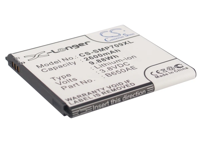 Cameron Sino 2600 мАч аккумулятор B650AC B650AE для Samsung GT G3858 I9150 I9152 i9152P i9158 Z9000 Z9005 SCH P709 SM Z9005|cameron