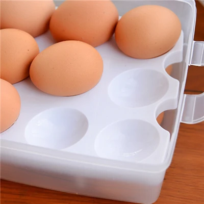 Новинка 2019 корзина без еды двухслойная пластиковая коробка для яиц холодильник