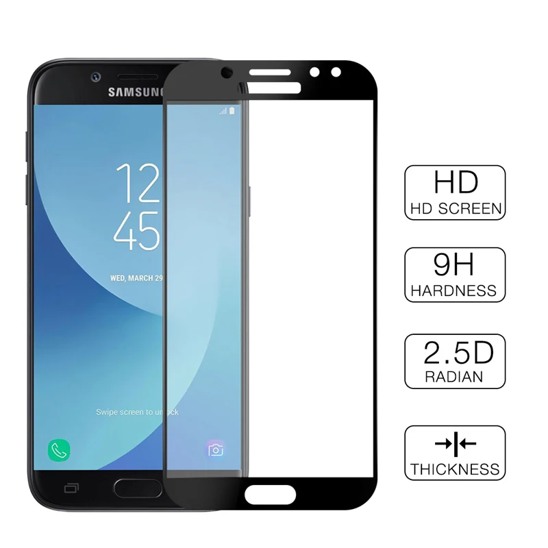 Защитное стекло для Samsung A5 A7 A3 2017 пленка из закаленного стекла J3 J5 J7 EU J730 J330 J530