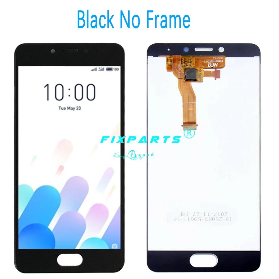 Black No Frame meizu M5C ЖК meizu m710h ЖК-дисплей Замена+ сенсорный экран дигитайзер черный белый meizu A5 5C ЖК - Цвет: Black No Frame