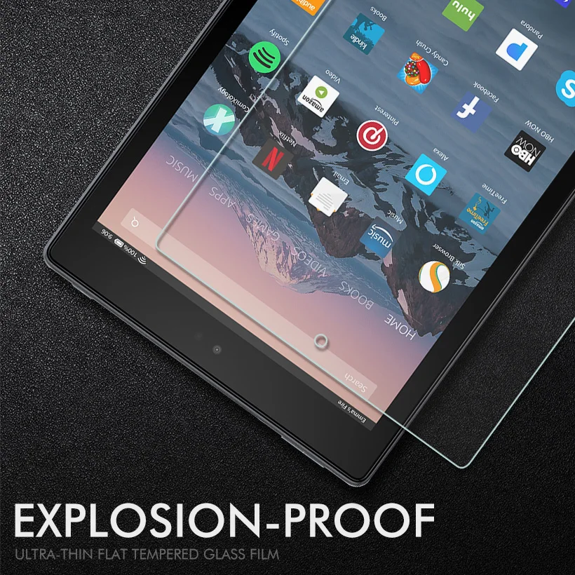 Полное покрытие 9H закаленное стекло для Amazon Fire HD 10 10,1 дюймов протектор экрана планшета стекло защитная пленка