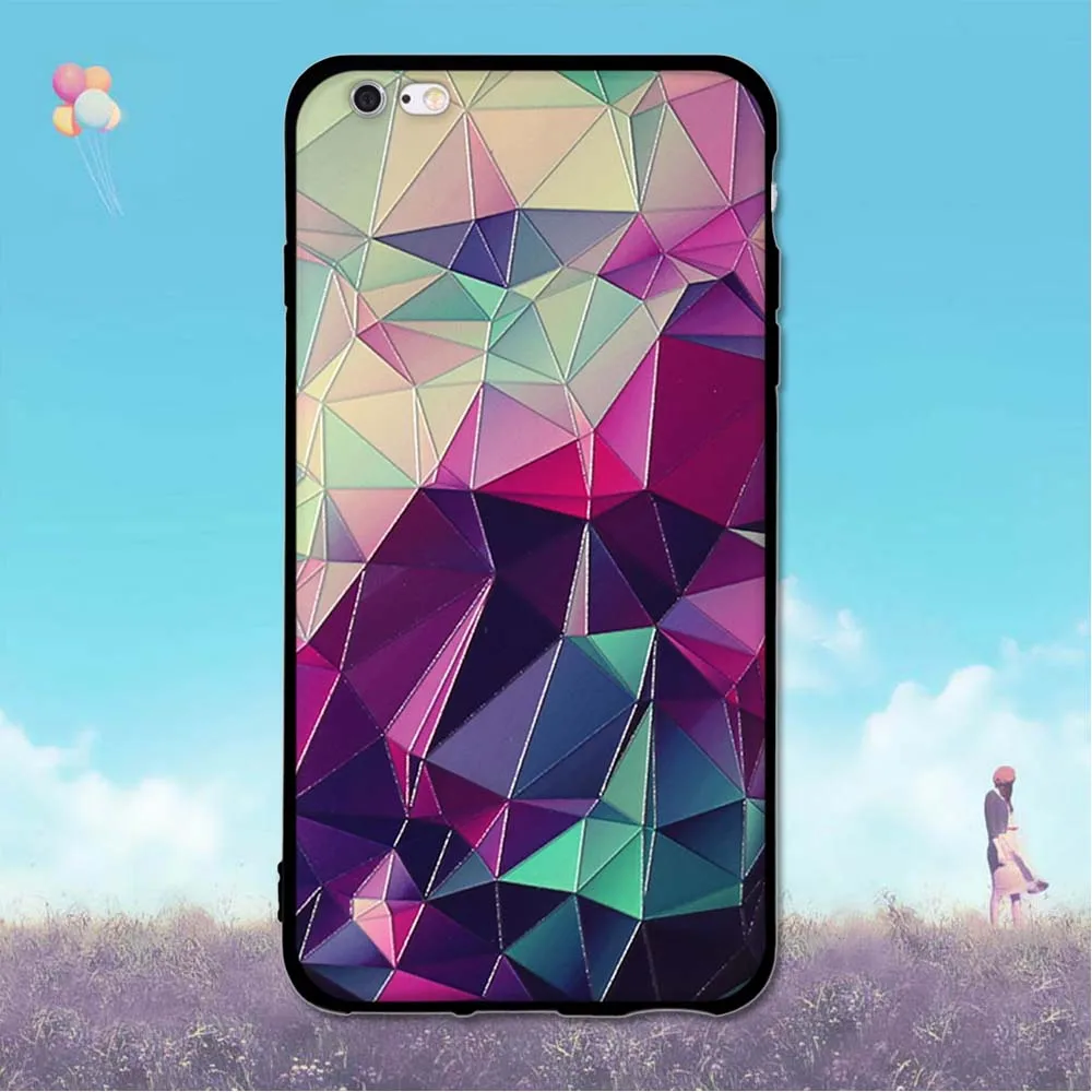 Чехол для iPhone 6 Plus 6s 5 дюйма мягкий чехол сотового телефона plus задняя крышка с