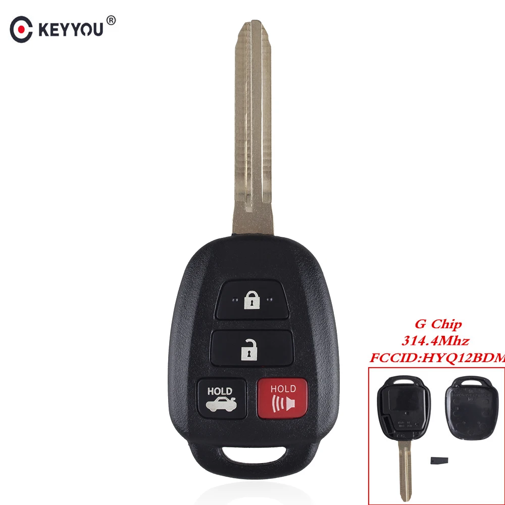 KEYYOU для Toyota Camry 2012 2013 2014 2015 2016 2017 HYQ12BDM БЕСКЛЮЧЕВОЙ вход дистанционный ключ