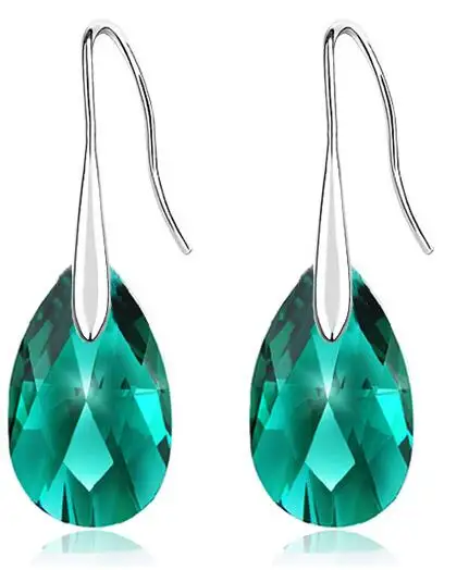 Женские серьги подвески с австрийскими кристаллами|tear drop|drop earringsearrings fashion |