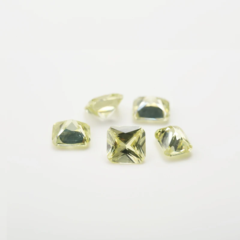 50 шт. 3x3 ~ 10x10 AAAAA форма восьмиугольника золотистый желтый вуали оливковый