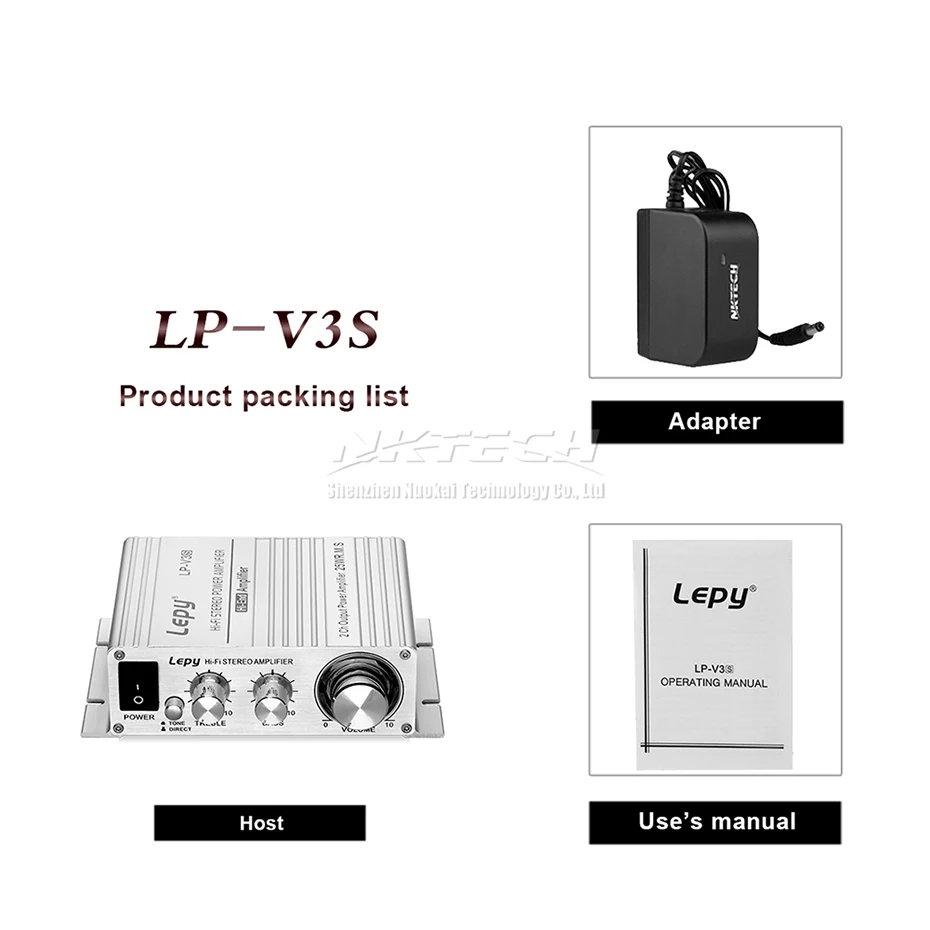 LP-V3S Lepy цифровой плеер автомобиля мощность Hi-Fi стереоусилитель динамиков 3,5 мм аудио вход MP3 мотоцикл супер басовый усилитель 2x25 Вт RMS