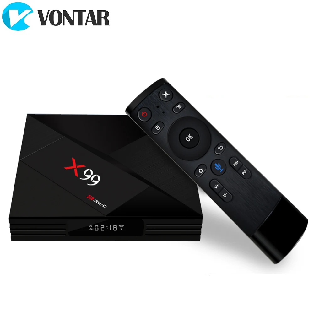 VONTAR X99 Android ТВ Box Rockchip RK3399 ОС 7 1 4 ГБ 32 Тип C USB3.0 1080 P К потокового поле с приложением