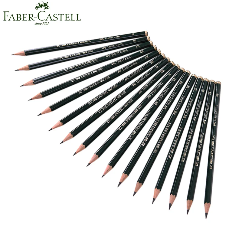 Faber Castell 16 шт. карандаши для эскизов, рисования Стандартные Карандаши 6H-8B для рисования и письма затенение эскиз черный провод товары для рукоделия