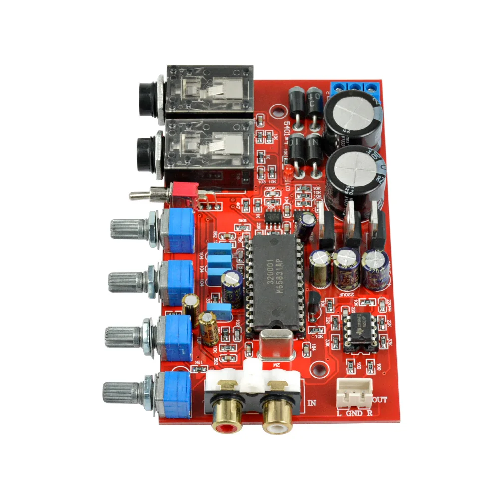 AIYIMA M65831AP+ NE5532 предусилитель доска с караоке fuction предусилитель доска двойной AC12V-0-12V