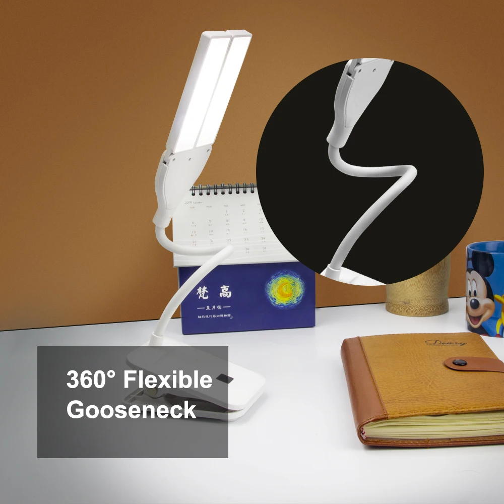 Светодиодная настольная лампа сенсорный выключатель 3 режима перезаряжаемая