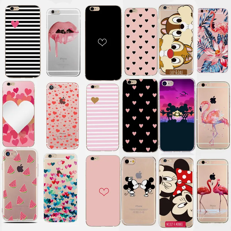 Роскошные мягкие чехлы с сердечками для iPhone 7 plus 8 6 6s X 5 5S SE iphone se iphoe чехол TPU