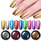 Супер блеск для ногтей зеркальный блеск порошок УФ-гель для дизайна ногтей хромированные хлопья пигмент металлический эффект розовое золото пылезащитные украшения