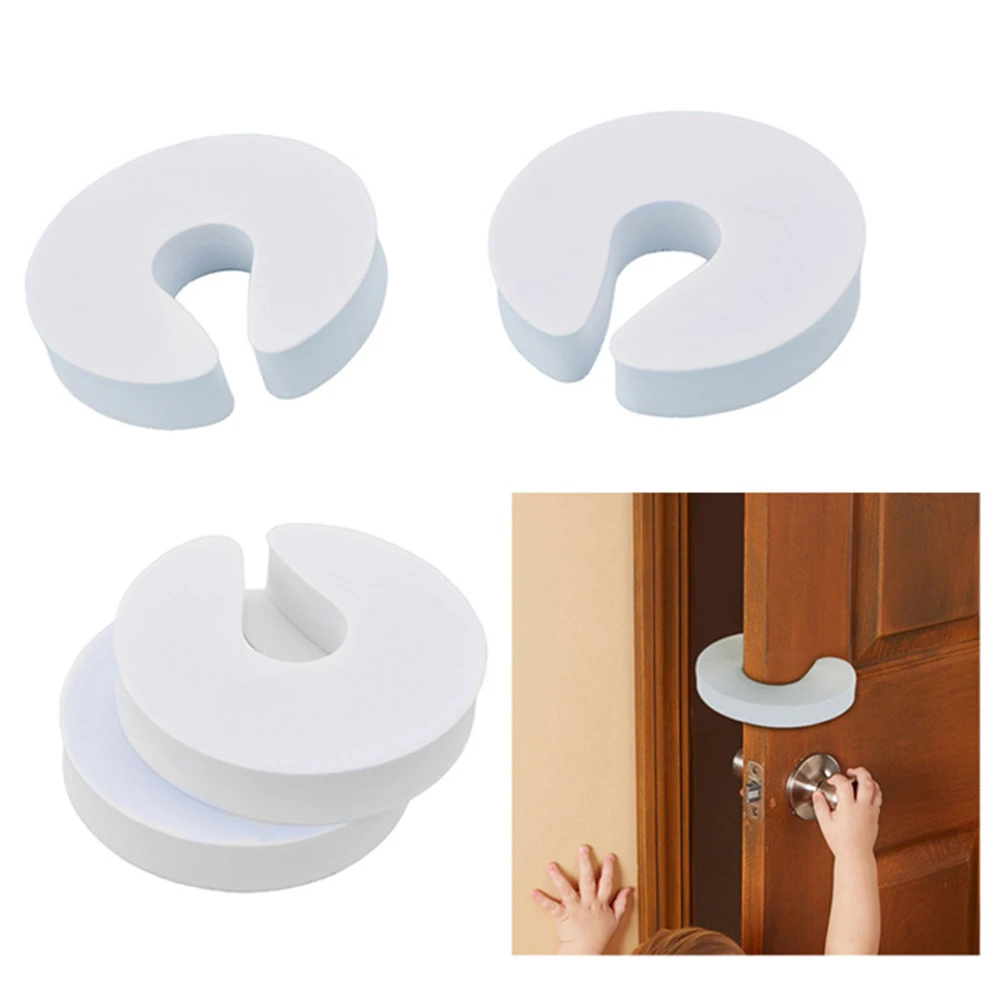 

5PCS Soft Reusable C Shaped Door Baby Protector Safety Finger Guards For Cabinet Drawer Door Care Child Finger Protector #20