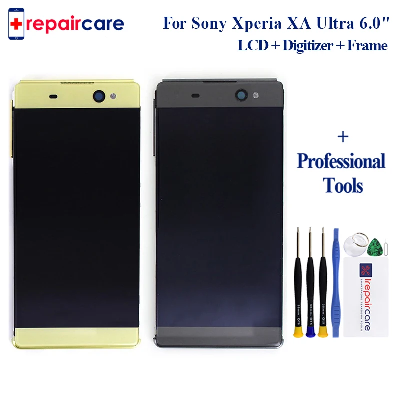 

6.0" Original LCD For SONY Xperia XA Ultra Display Touch Screen with Frame For SONY XA Ultra LCD Display F3211 F3212 F3215 F3216