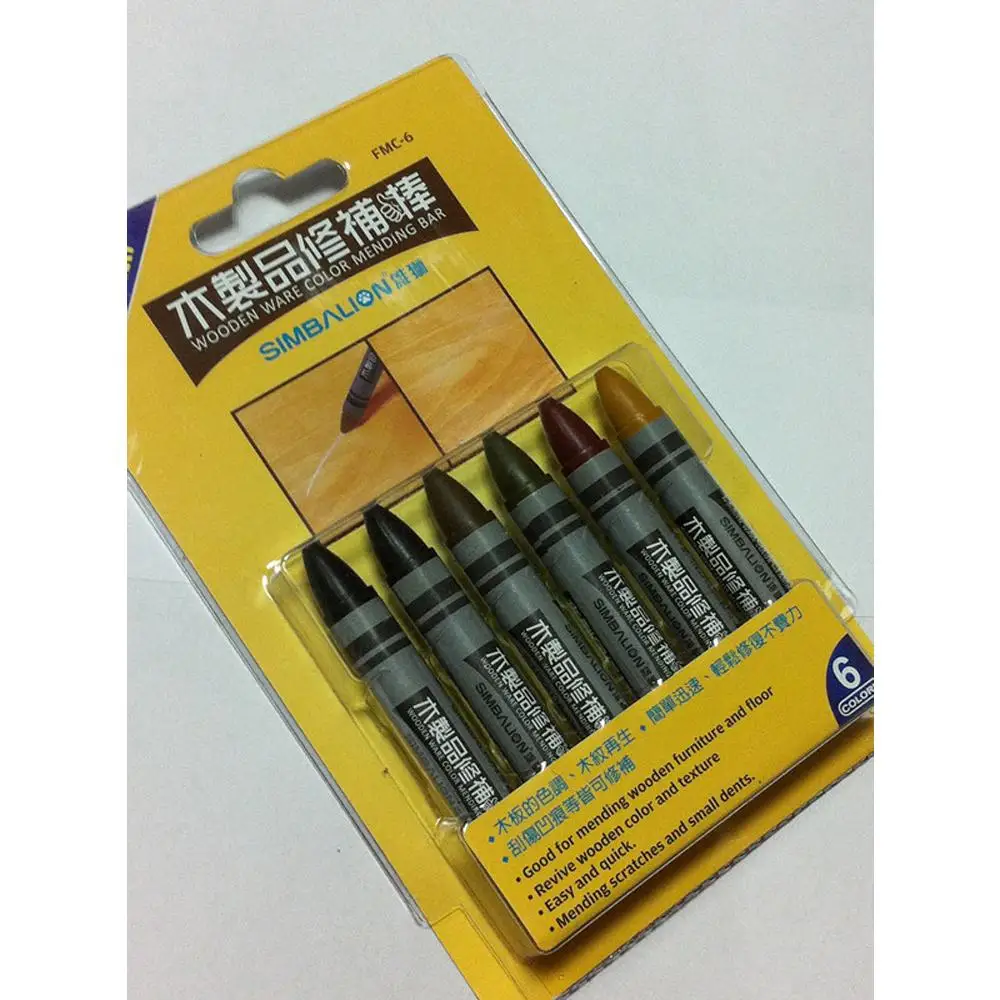 6 шт. в упаковке сенсорные Мелки восковые палочки для наполнения царапин
