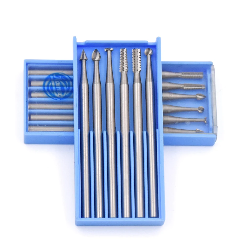 6 шт. стальные вращающиеся боры абразивные инструменты шлифовальные диски