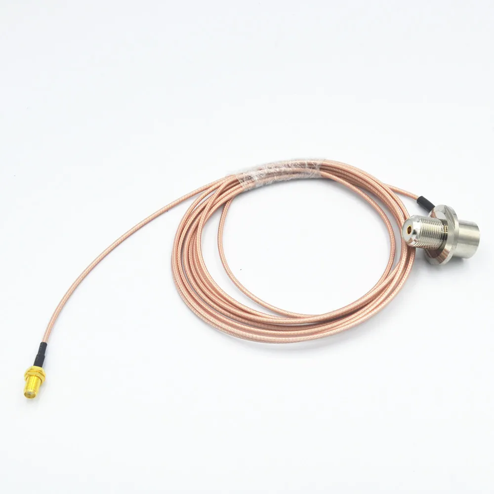 Хорошее качество 5 m антенна Коаксиальный кабель PL259+ SO239/SMA-F к SO239 разъем кабель-удлинитель KT-8900/KT-7900D мобильный радиотелефон