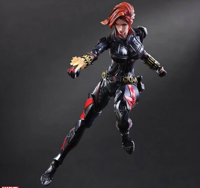 Play Arts Kai Черная Вдова супергерой Наташа романтическая па 27 см ПВХ фигурка кукла