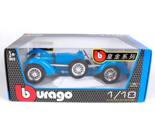Модель автомобиля Maisto Bburago 1:18 1934 Bugatti Тип 59 Классическая Ретро модель из сплава