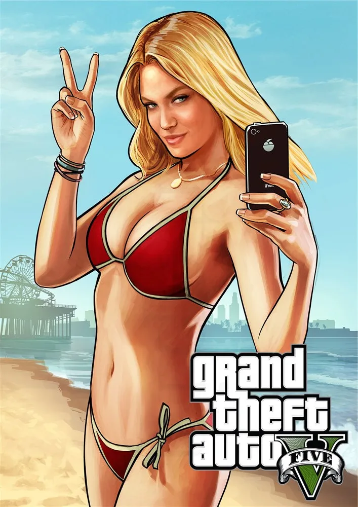 Grand Theft Авто постеры игры наклейки на стену с белым покрытием бумага печатает Высокое разрешение украшение дома гостиная спальня бар