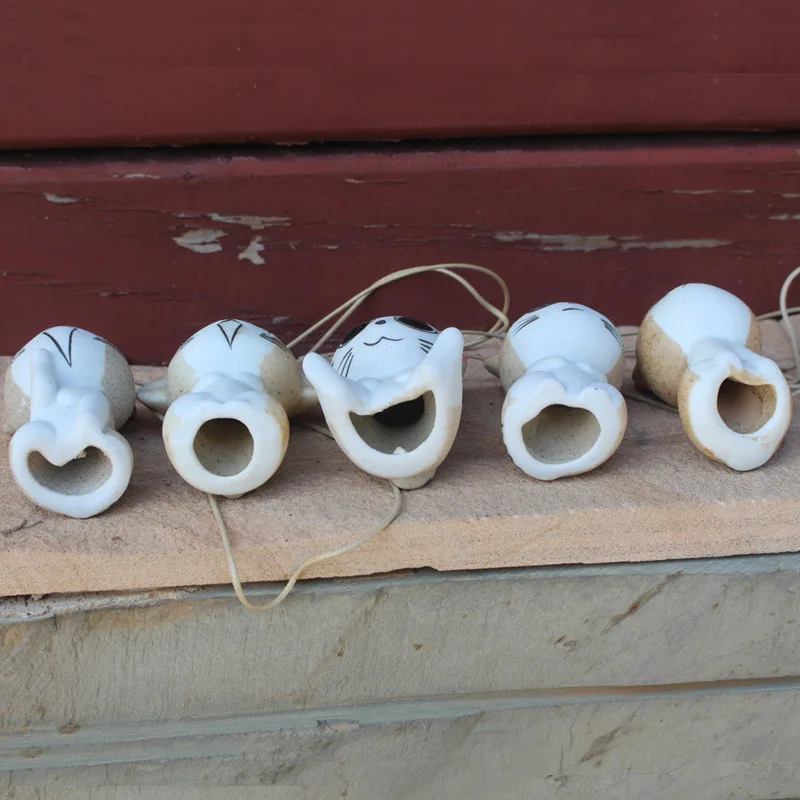 2 шт./лот колокольчики для ветра домашние креативные керамические ручной работы в