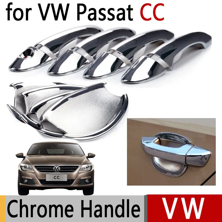 Для VW Passat CC Volkswagen хромированные Чехлы для наружных ручек дверей аксессуары