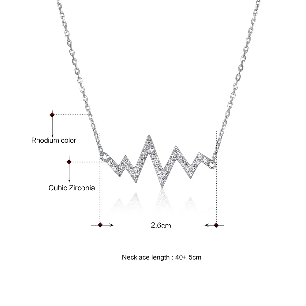 

Cool Choker Necklace Sterling Silver Pendant Lightning flash design Clear CZ Stones New Look 925 silver Jewelry for women