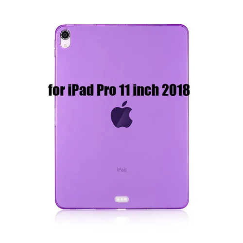 Прозрачный чехол для iPad Pro 12,9 чехол, GOLP ультра тонкий мягкий ТПУ чехол для iPad Pro 11 чехол - Цвет: Purple-11