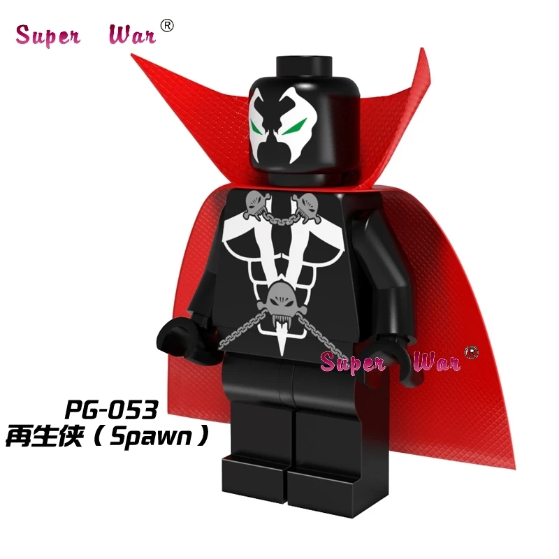 Одна супергерой marvel Мстители The Spawn Comics строительные блоки экшн-Модель Кирпичи игрушки для детей