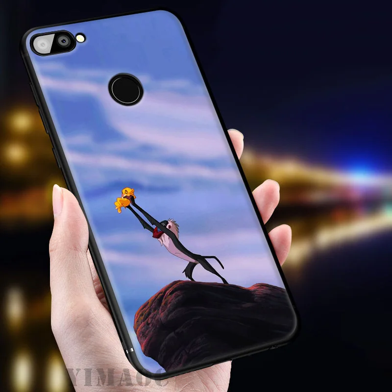 Король Лев Мягкий чехол с мультяшным рисунком для huawei Honor вид 20 10 8X8 8C 6A 7A 7X 7C Lite рro Y9