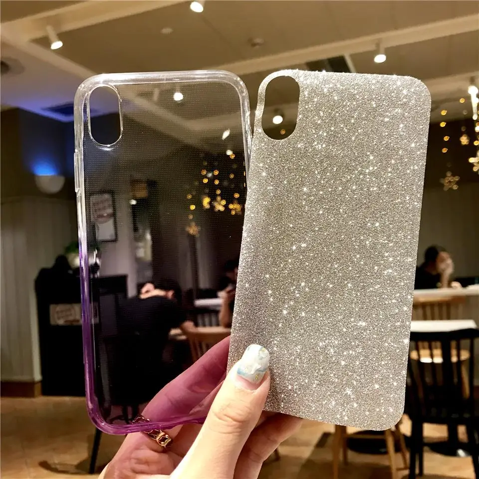 Блестящий Радужный ТПУ чехол для iphone XR XS X 6 6s 7 8 Plus LG G5 G6 G7 V10 V20 V30 K8 K10 2017 Q6 Q8