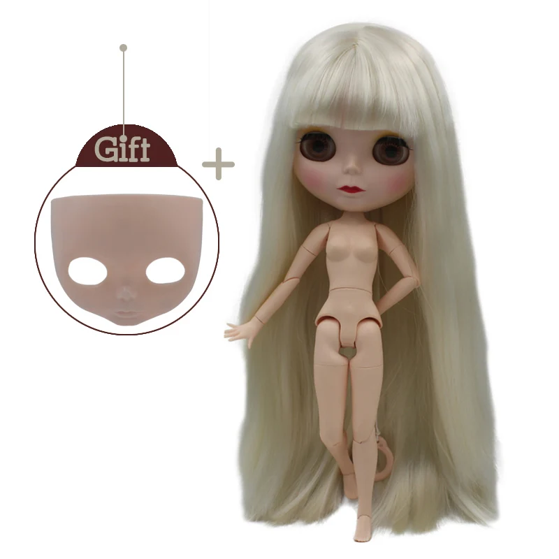 Matte Face SNO.32 Шарнирная кукла Blyth, Neo Blyth кукла Обнаженная Заказная матовое лицо куклы можно изменить макияж и платье DIY, 1/6 шарнирные куклы SO29 - Цвет: Matte Face SNO.32