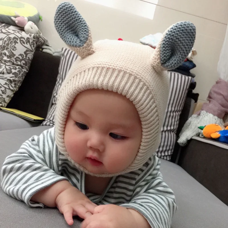 New 1-3 Years Baby Hats 3 Sizes Boys Girls Hats Kids Autumn Winter Hats Bonnet Enfant Hat For Children Baby Muts