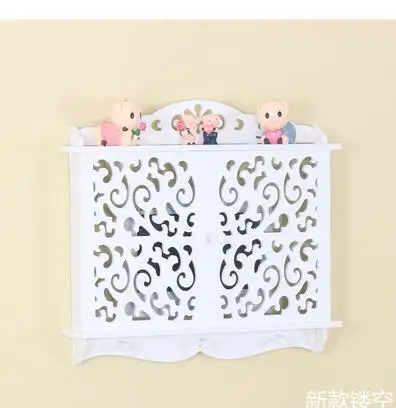 DIY полые резные деревянные электричество модуль тормозной блок коробка Толщина 6 см WPC доска настенный подвесной декоративный фальш - Цвет: B