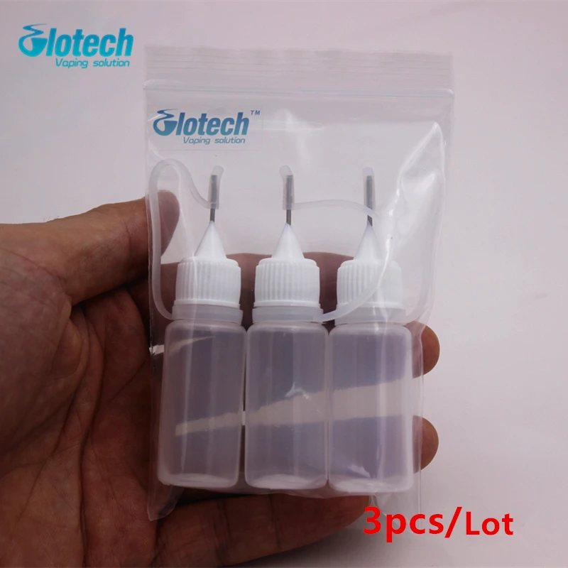 Пластмассовая Бутылка для жидкости Glotech 3 шт. 10 мл электронная сигарета
