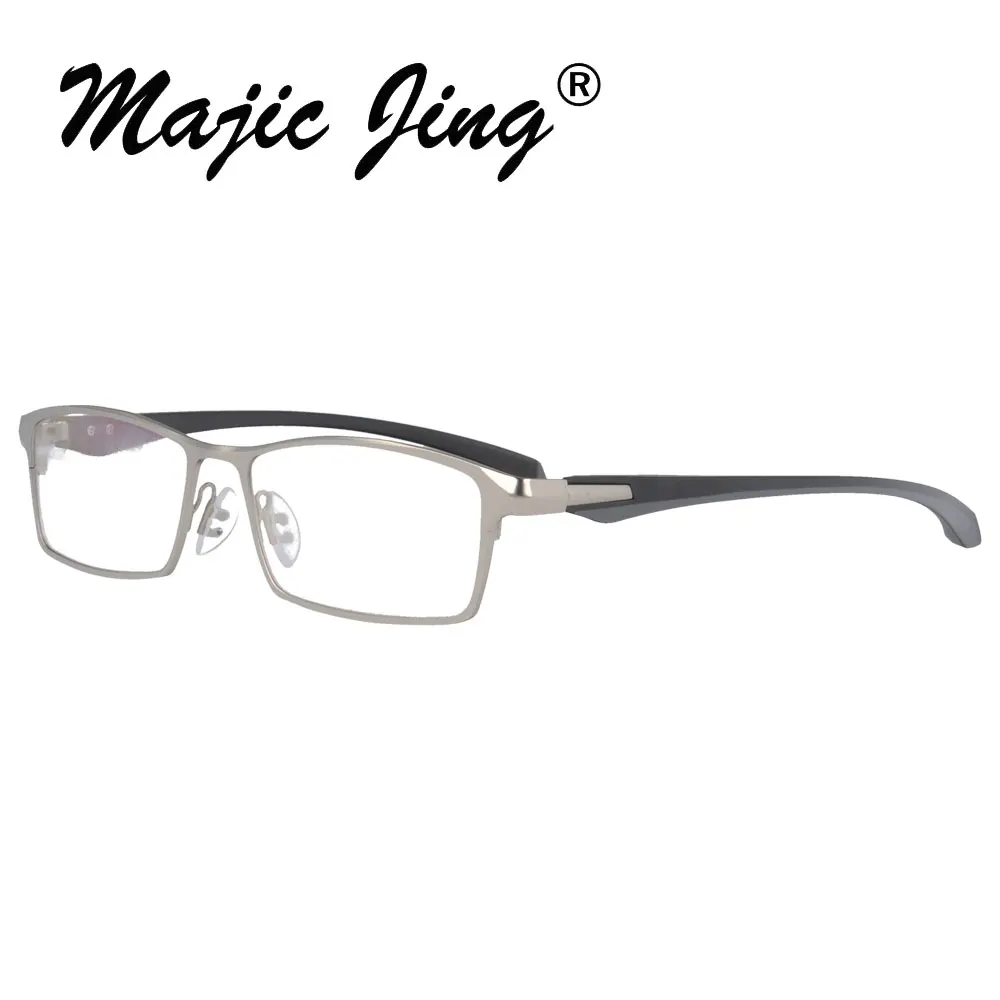 Мужские очки для близорукости Magic Jing из нержавеющей стали с оправой TR RX P9064|full
